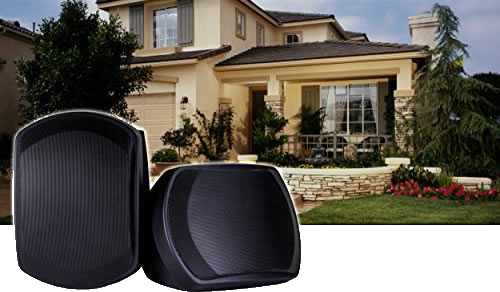 Sistema de altavoces para exteriores en color negro D-P301(B)